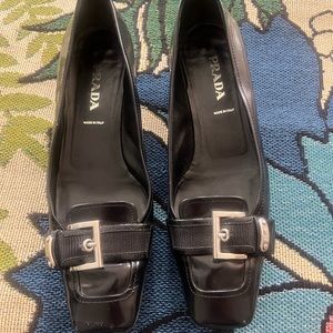 Prada kitten heel with buckles